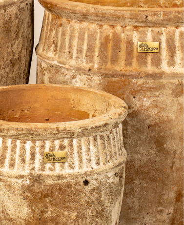 Vaso de cerâmica rústico