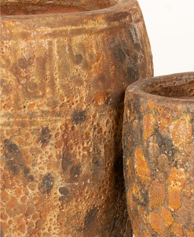 Vaso de cerâmica rústico